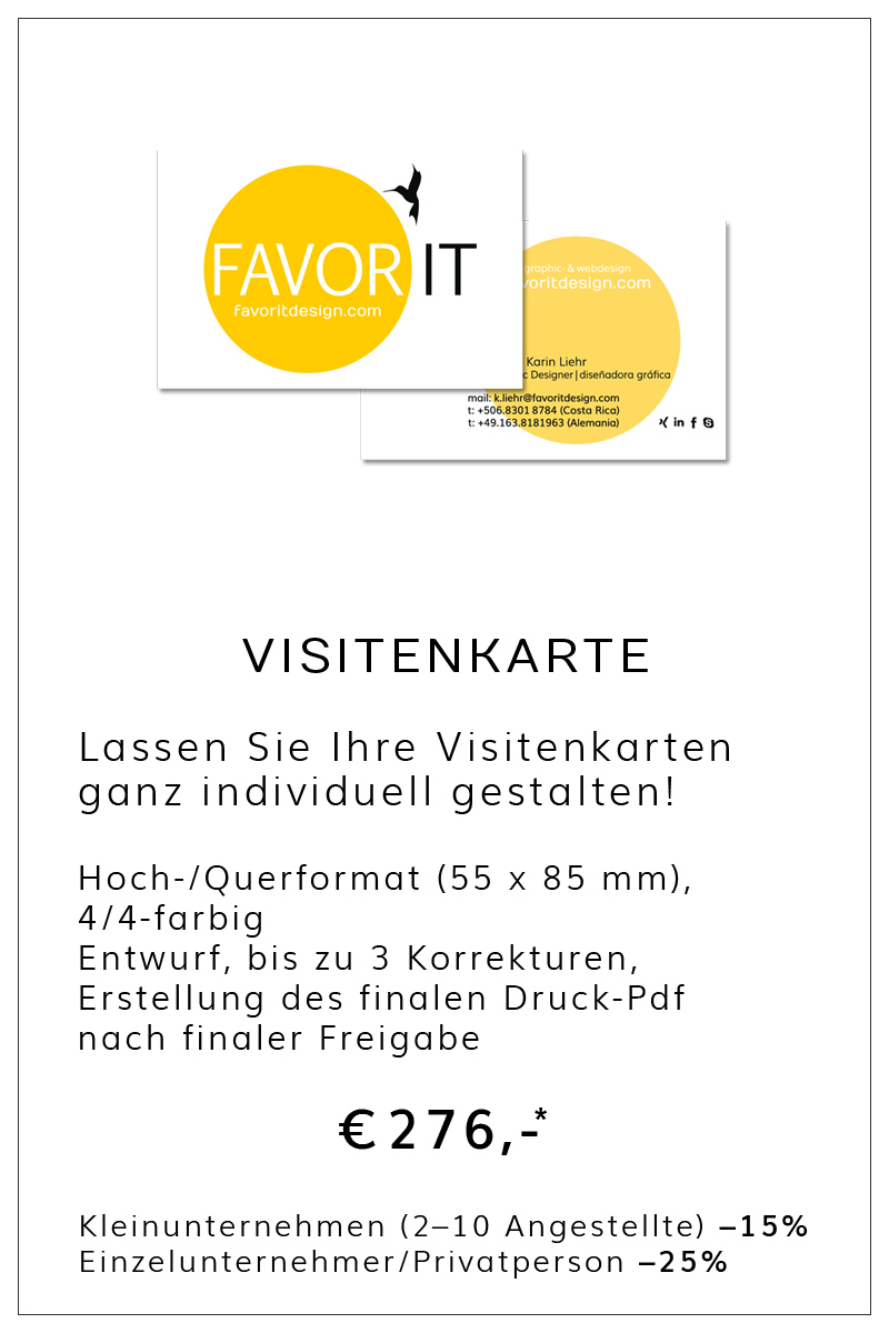 Angebot Visitenkarte